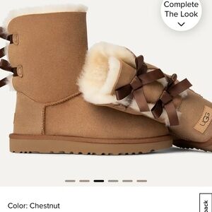 UGG Bailey Bow - Chestnut - Size 7